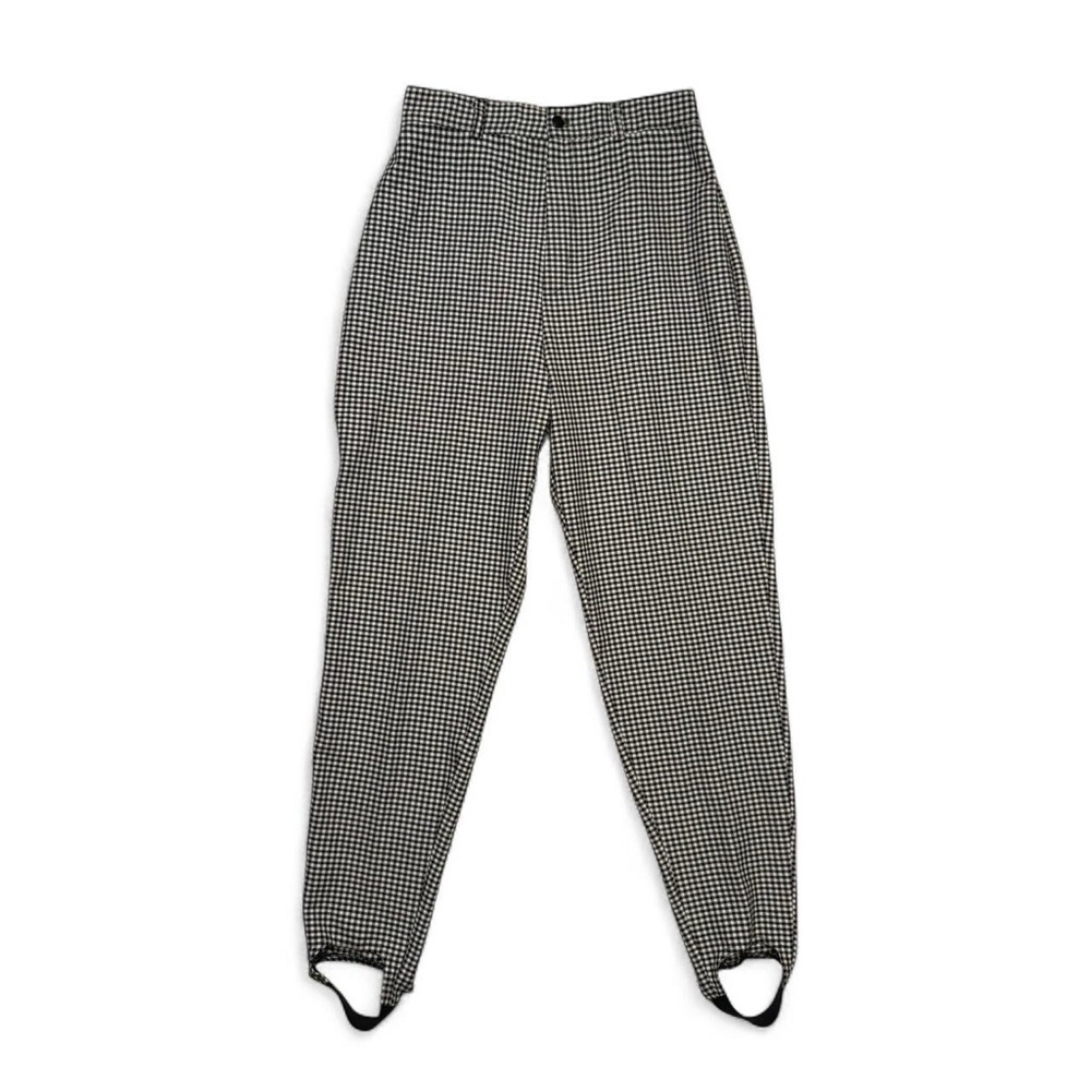 NWT Joan Walters Black and White Checkered Pants - Size 10